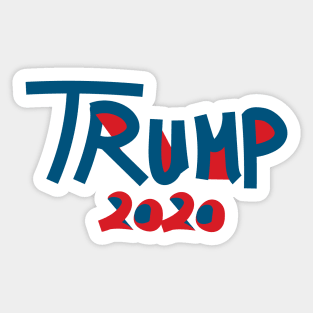 vote for trump 2020 Sticker